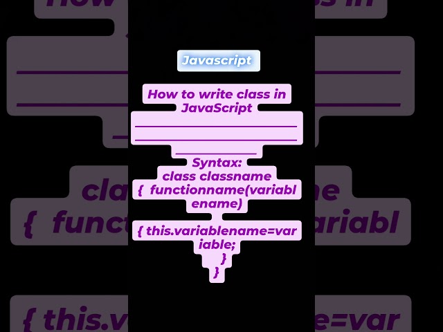 "Master JavaScript Classes: The Ultimate Guide!"