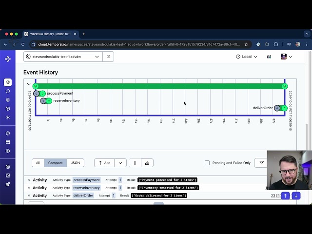Temporal Live Coding Demo: Handling Failures & Human Interaction