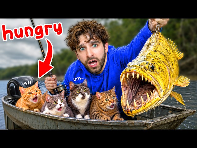 I Caught a FISH for My CATS to EAT (bad idea...)