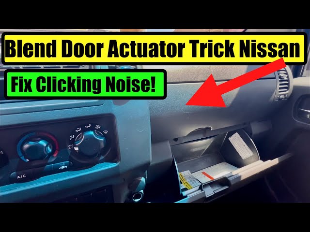 Nissan Blend Door Actuator EASY FIX!  Frontier Xterra Pathfinder