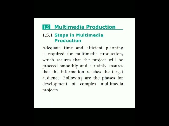 12th Computer Applications chapter-1   multimedia production