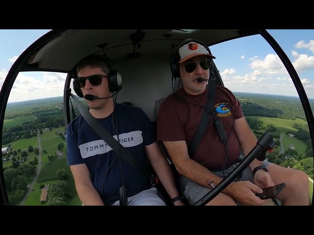 R44 Helicopter and Cessna 172 G1000 Flight over Baltimore Metro and the Bay area Sunset Flight