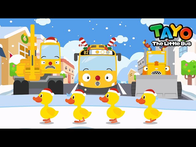 Los Cinco Patitos | Canción de Navidad | Tayo Español | Tayo el pequeño Autobús