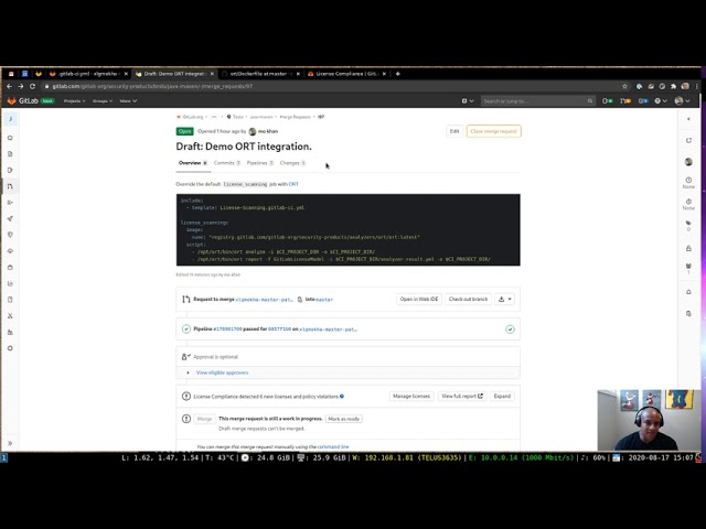 GitLab License Scanning - OSS Review Toolkit