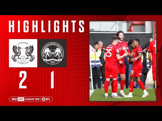 Highlights: Leyton Orient 2-1 Peterborough United