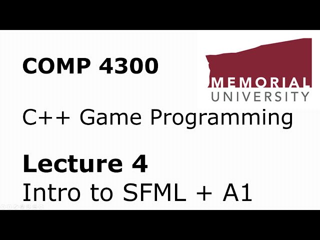COMP4300 - Game Programming - Lecture 04 - Assignment 1