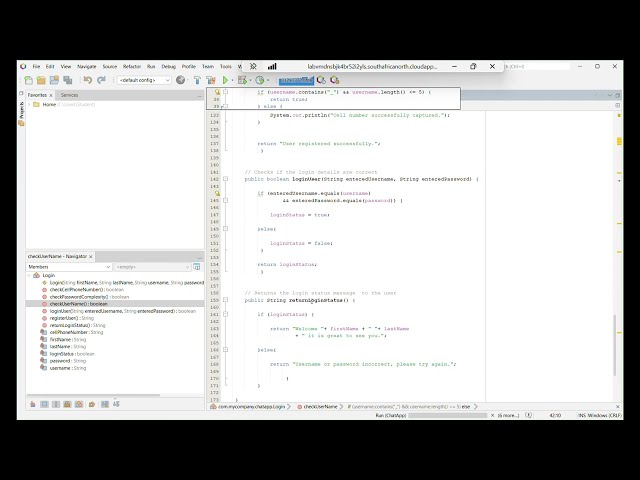Chat App Java Project Part 1- Code Explanation