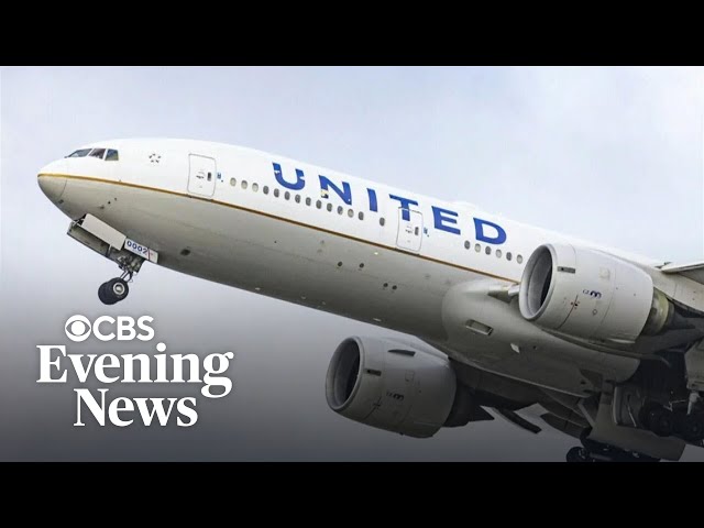 United Airlines flight loses engine during liftoff, sparks brush fire