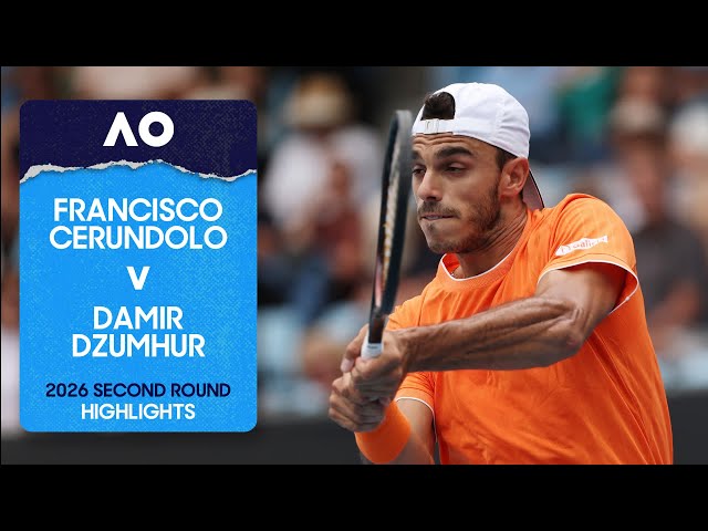 Francisco Cerundolo v Damir Dzumhur Highlights | Australian Open 2026 Second Round