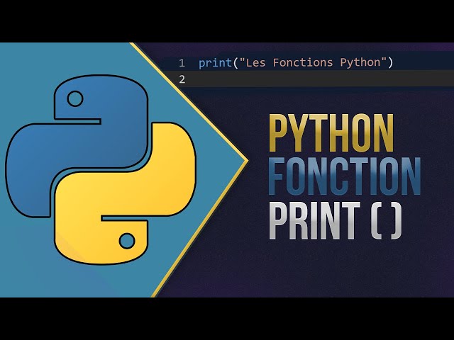 Votre premier programme Python: Fonction print()