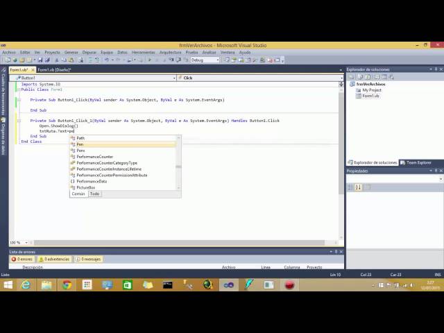 Tutorial 32 de vb.Net -  Control OpenFileDialog