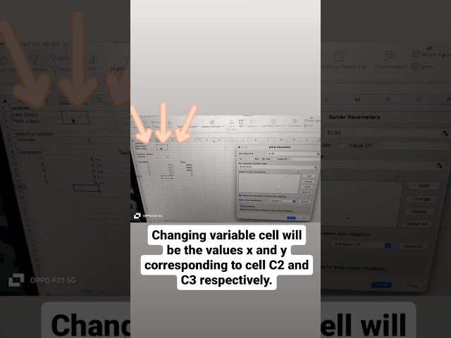 Linear programming with Excel Solver#shortsvideo#education#shortsfeed#mathematics#tech#technology