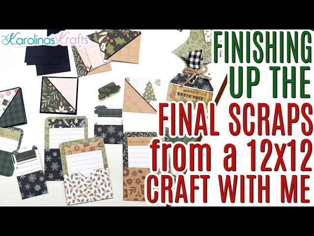 Making Embellishments from Paper Scraps CRAFT WITH ME, Using Paper Scraps from a 12x12 Paper Pad