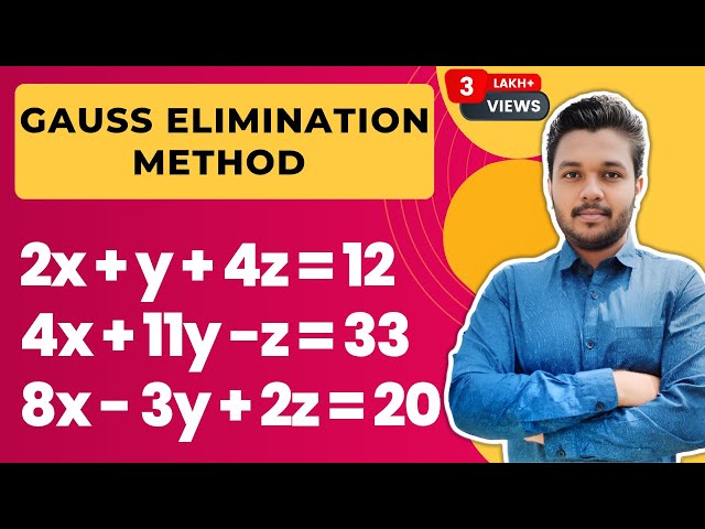 Gauss Elimination Method | System of Equation | Engineering maths | Mathspedia |