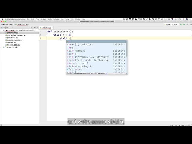 159  Using Python generators instead of threads