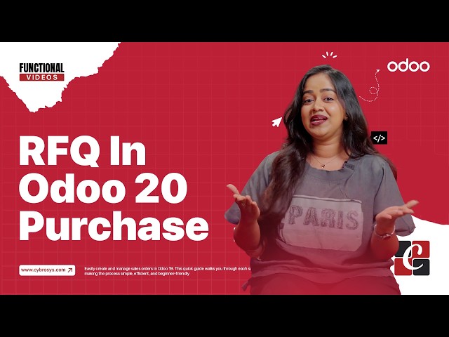 RFQ In Odoo 20 Purchase | Enterprise Edition | Odoo 20 New Features | Odoo 20 Functional Tutorials