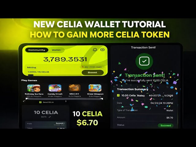 CELIA JUST LEVELLED UP! 😱 New Wallet + How to Earn More CELIA Tokens #Celia
