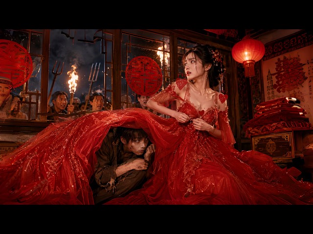 Poor man flee killers storm sexy village girl's bridal room,replace disabled husband sleep her!