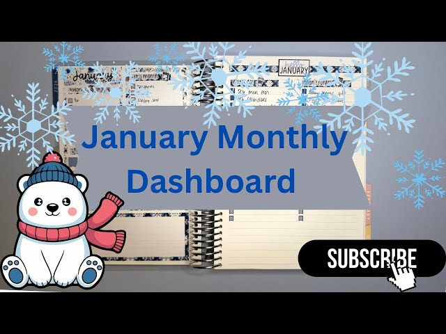 January Monthly Dashboard | Erin Condren Daily Duo | Plan With Me