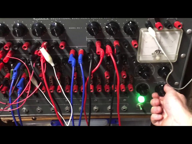 Heathkit EC-1 Analog Computer demonstration