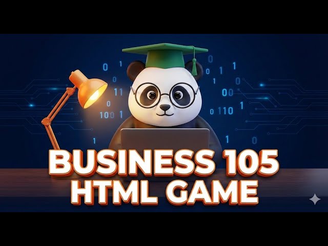 Gamifying Business 105: I Built a Corporate Takeover Game to Study! 🐼💻