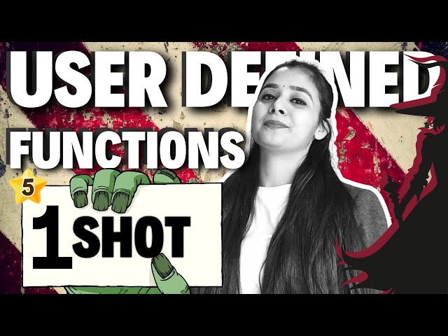Day 05 - User Defined Functions in Python | Class 12 Computer Science #csclass12  #lovejeetarora