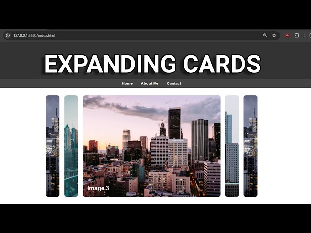 Creating Stunning Expanding Cards Web Development Tutorial