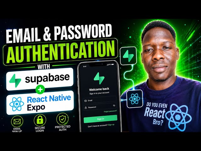 Supabase Authentication in React Native Expo | Login, Register & Session Persistence