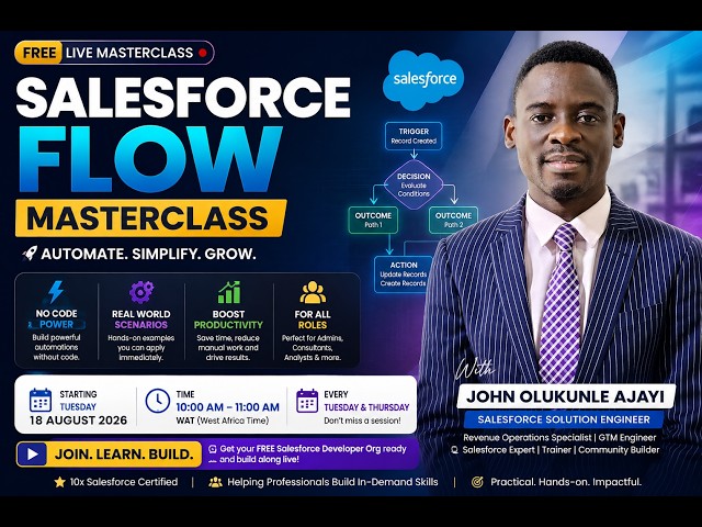 Salesforce Flow Tutorial for Beginners | Record-Triggered Flow to Create a Task