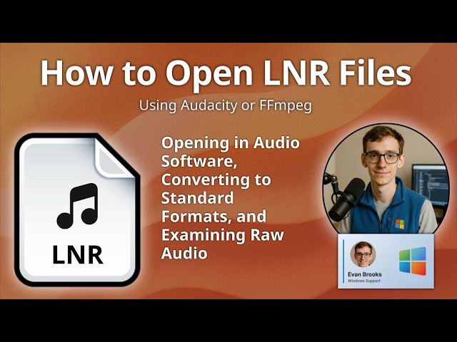 How to Open LNR Files (Linear Audio)