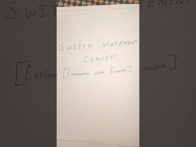 Switch Statement in Java#corejava #programming#java#codinglife #coding#codingtutorial#javatutorial