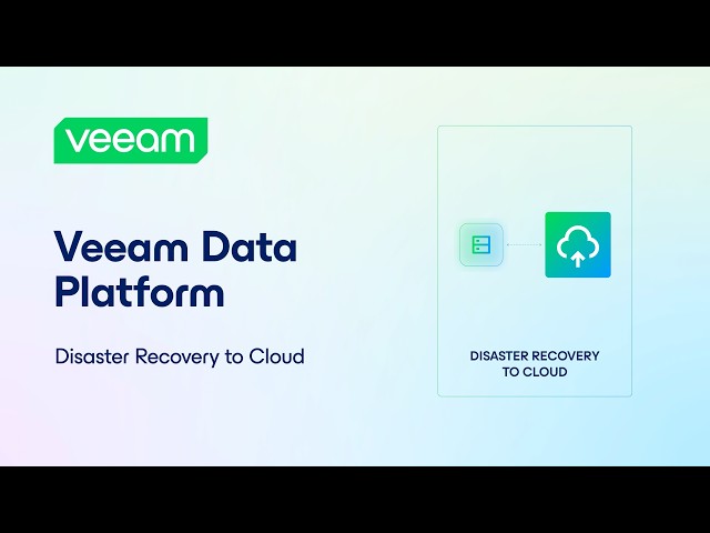 Disaster Recovery to Cloud That's Actually Proven, Not Promised | Veeam Data Platform