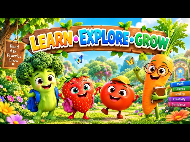 🥦📚 Bobo Learns the Magic of Studying! | Fun Learning Story for Kids | Magic Moral Tales