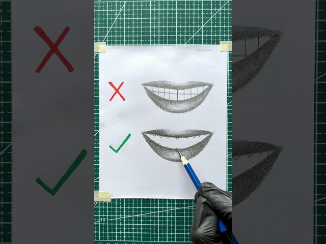 How to draw teeth 🦷 #shorts #craft #art #drawing #satisfying