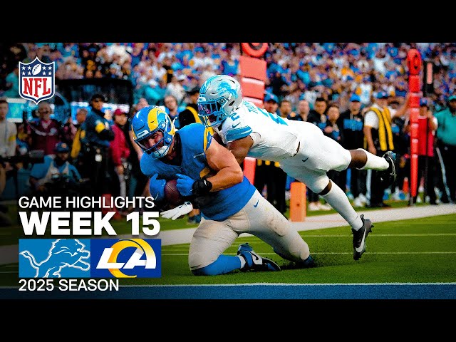 Detroit Lions vs Los Angeles Rams Game Highlights | 2025 NFL Season Week 15