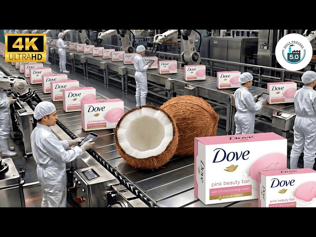 How Millions of Lux Soap Bars Are Made From Coconuts | Mega Factory Process