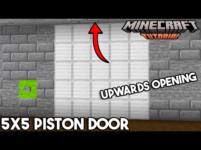 Simple 5x5 Piston Door | Minecraft 26.2 Redstone Tutorial