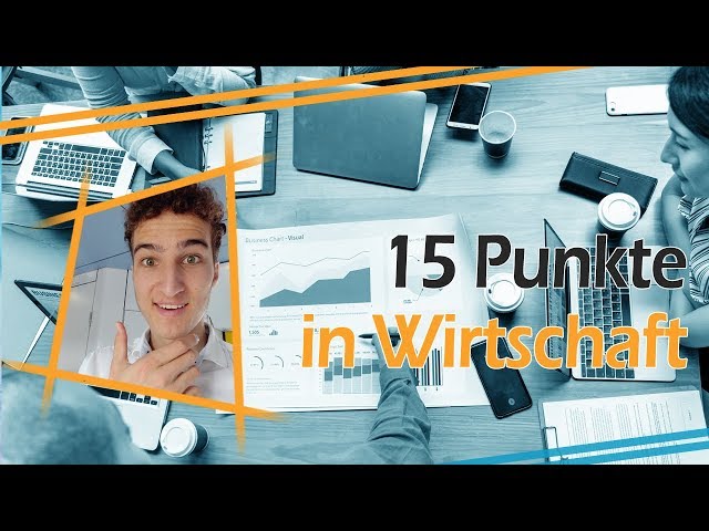 15 Punkte Wirtschaft & Recht (Oberstufe) - So geht's!