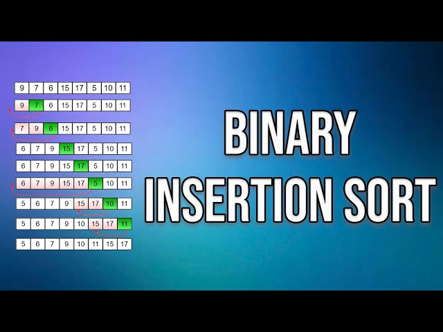 Binary Insertion Sort