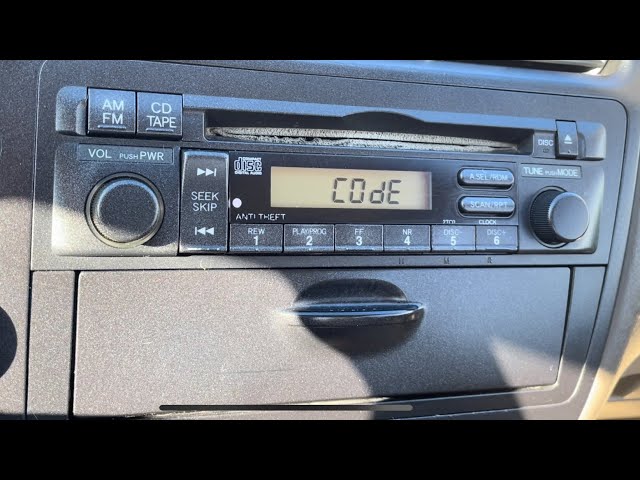 Honda Acura Radio Code Reset – Unlock Radio After Battery Change