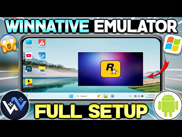 🔥 NEW WINDOWS EMULATOR FOR ANDROID : Winnative Emulator Full Setup Guide | Play Pc Games On Mobile