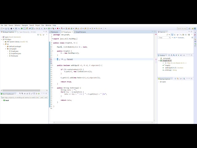 Graph using Adjacency List in Java ( Part II ) | Using HashMap