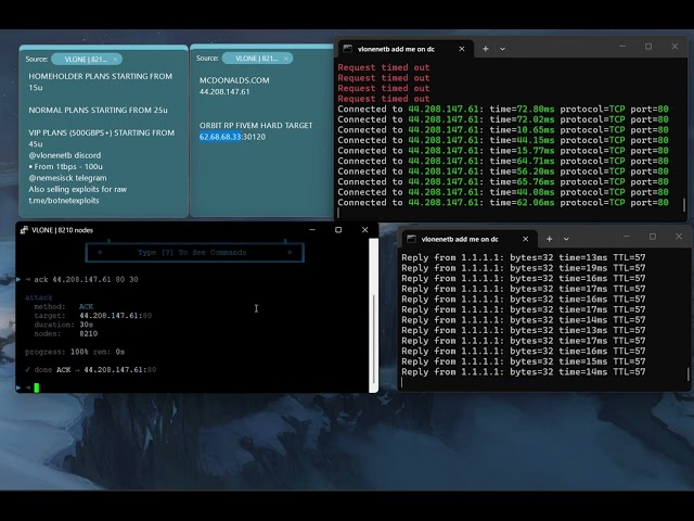Vlone C2/API hitting layer4 Best Mirai bot exploit, bot scanner in desc cheap