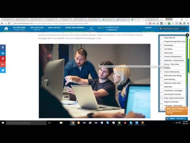 Free Java Training Videos Class1