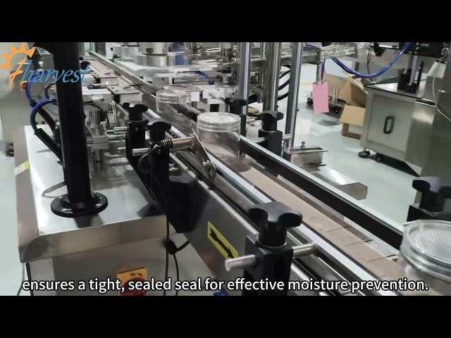 Dual-head linear layout, doubling efficiency – the expert in screw capping machine for nut cans