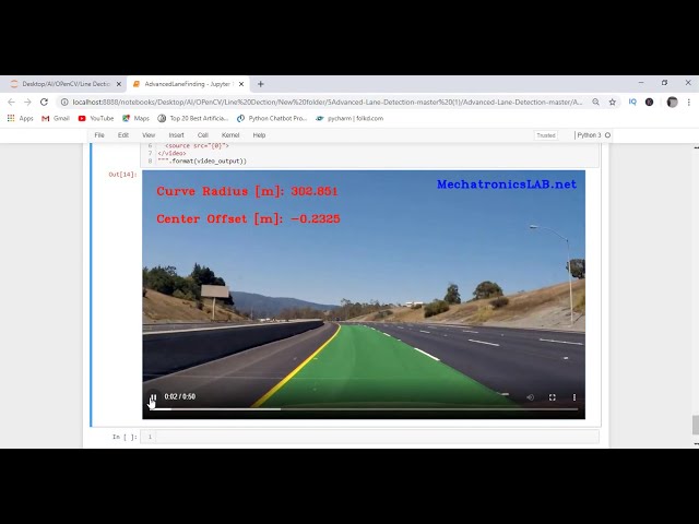 Advanced Lane Detection for Car Self Driving OpenCV-Python