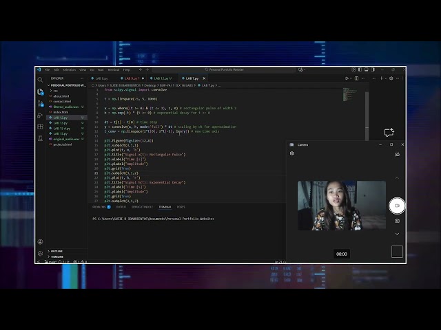LAB 7 - CONVOLUTION OF ANALOG SIGNALS