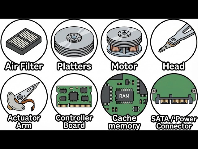 Every Component Of Hard Drive Explained