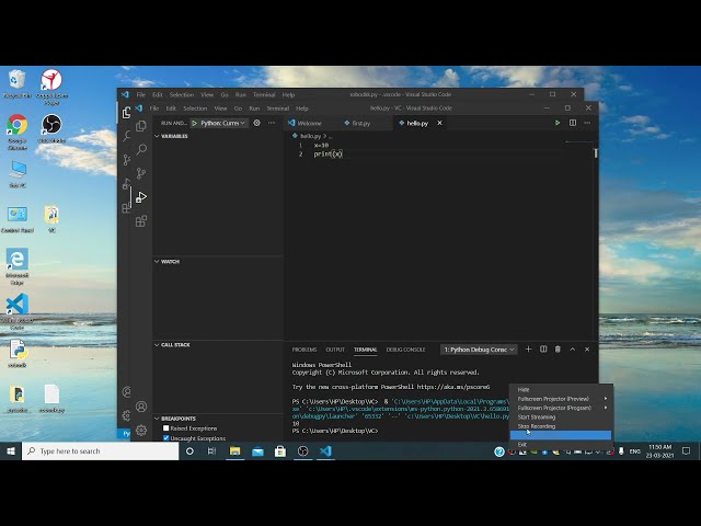 Installing Visual Studio and Python and setting up Visual Studio Python IDE