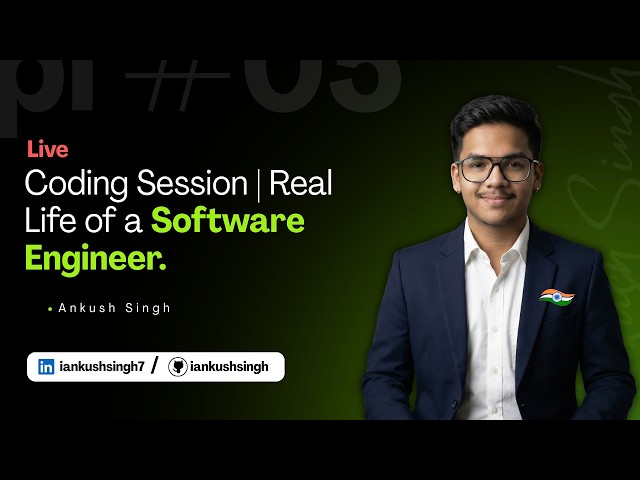 Life as a B.Tech Student | ❤️ Live Coding, Tech Talk & Software Engineering Prep (LIVE) | Day 5